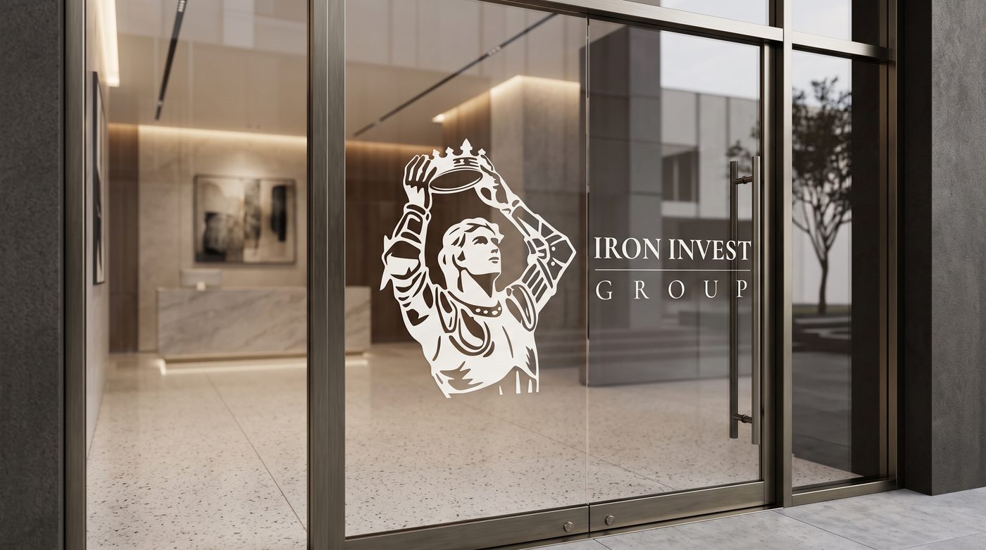 Iron Invest glass entrance